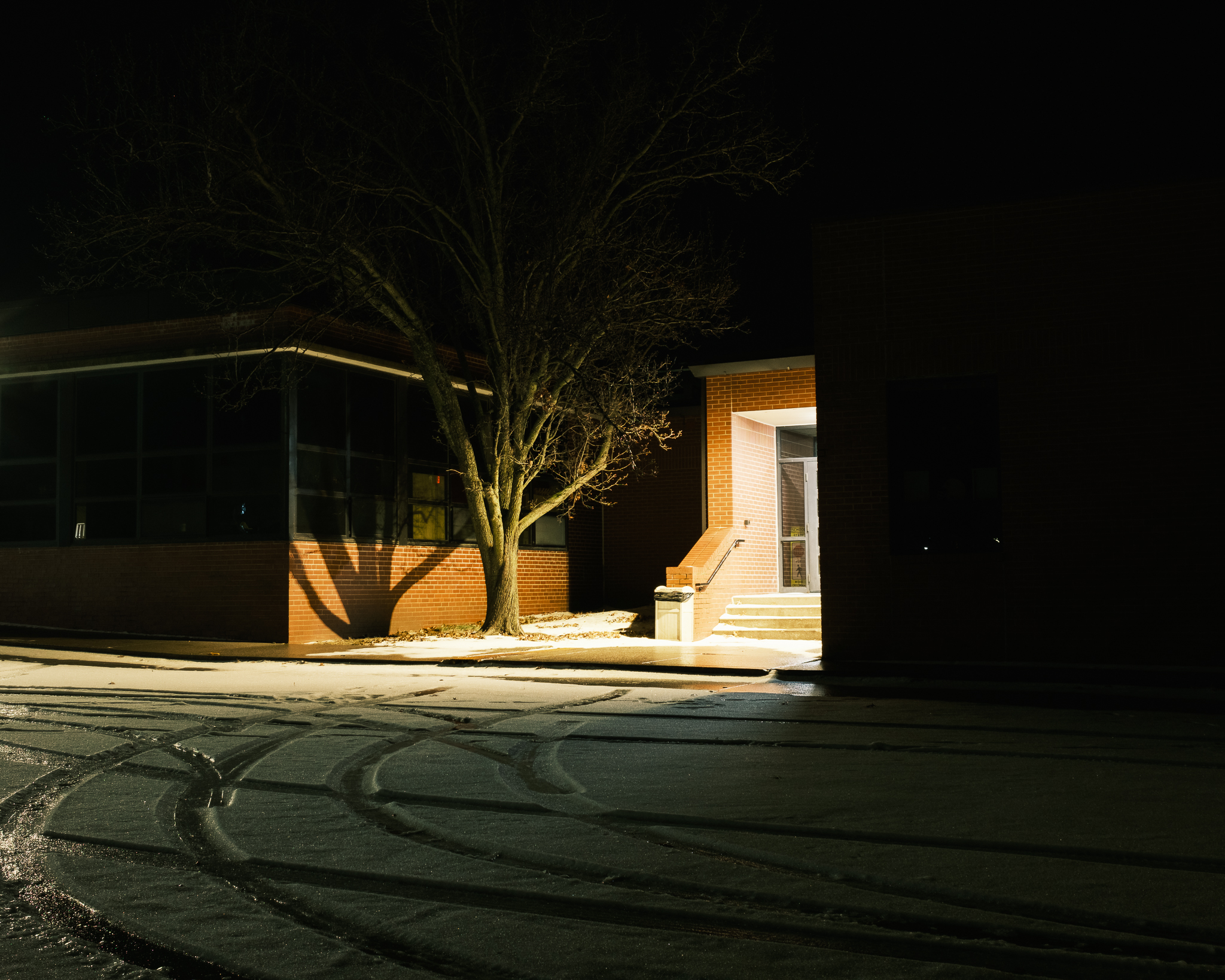 School at night